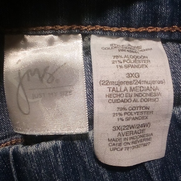 EUC "Terra&Sky\JustMySize" bundle of 5 pair stretch waistband denim jeans - Picture 11 of 11